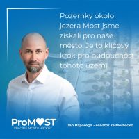 Pozemky okolo jezera Most jsme získali pro naše město